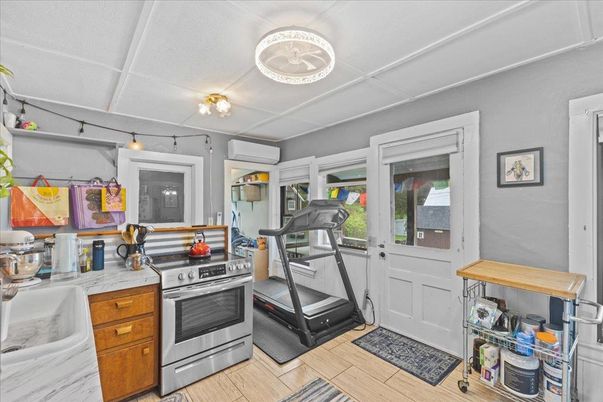 Fitness Equipment, Interior, Kitchen, Wood Texture Flooring