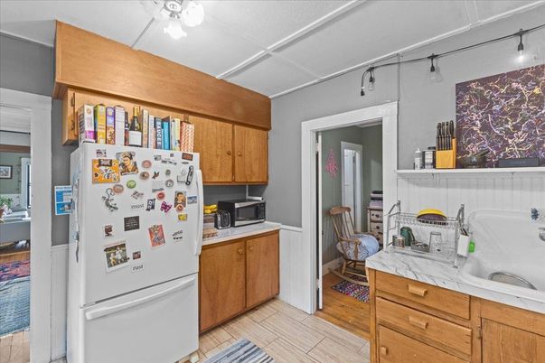 Interior, Kitchen, Wood Texture Flooring