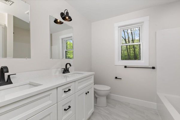 Bathroom, Dual Sink Vanities, Interior, Marble