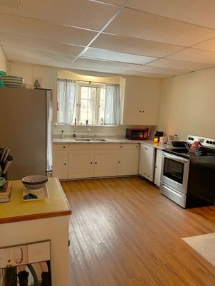 Interior, Kitchen, Wood Texture Flooring