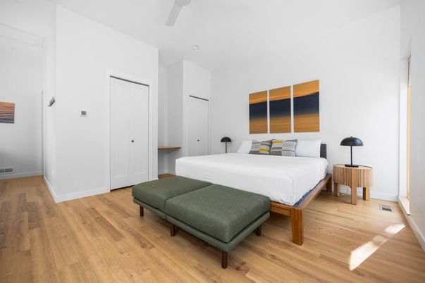 Bedroom, Interior, Wood Texture Flooring