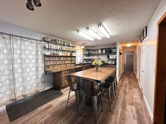 Interior, Kitchen, Wood Texture Flooring