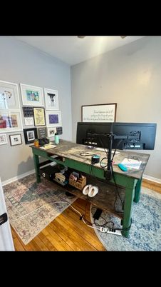 Home Office, Interior, Wood Texture Flooring
