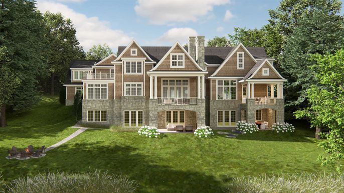 Backyard, Exterior, Facade, Brick Facade, Queen Anne Victorian