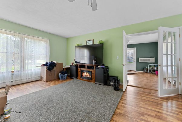 Fireplace, Interior, Wood Texture Flooring