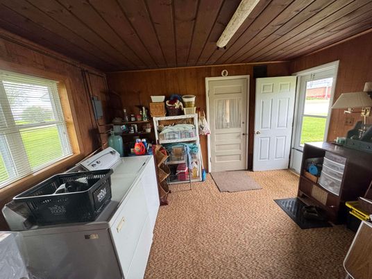 Interior, Washer, Wooden Ceilings, Wooden Walls