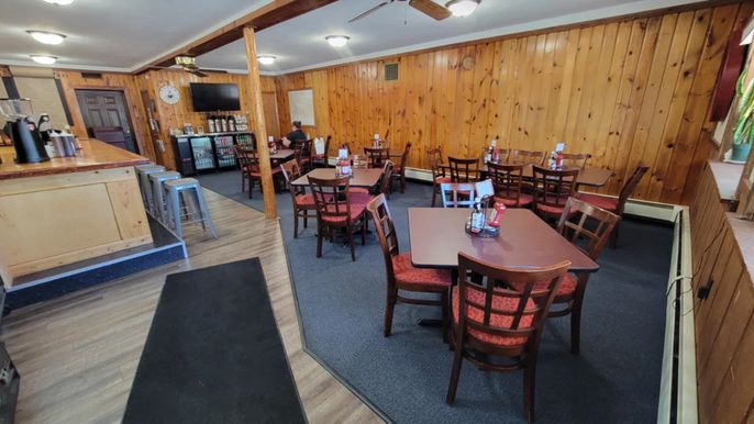Dining room, Interior, Wood Texture Flooring, Wooden Walls