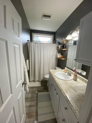 Bathroom, Interior, Wood Texture Flooring