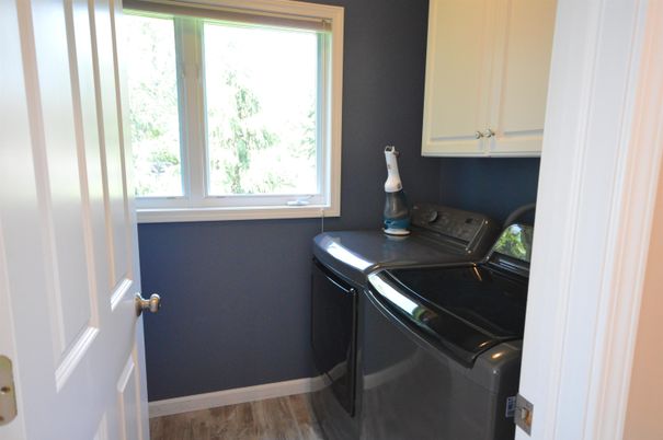 Interior, Washer, Wood Texture Flooring