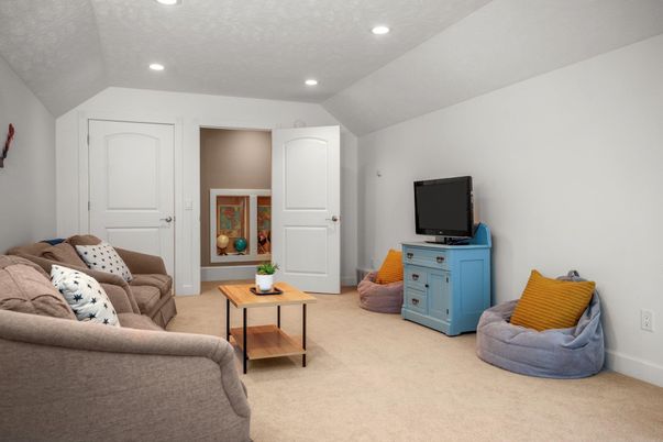 Interior, Living room, Recessed Lighting