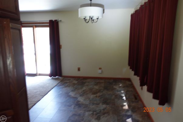 Chandelier, Empty room, Interior