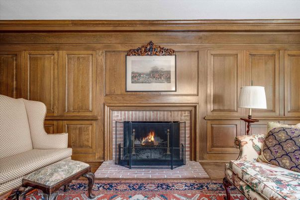 Fireplace, Interior, Wooden Walls