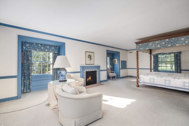 Bedroom, Fireplace, Interior