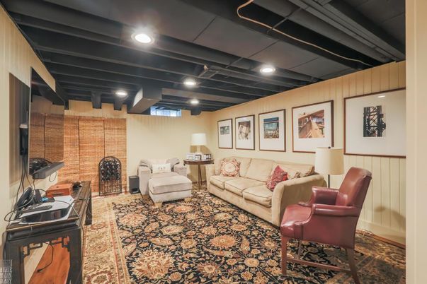 Interior, Living room, Recessed Lighting