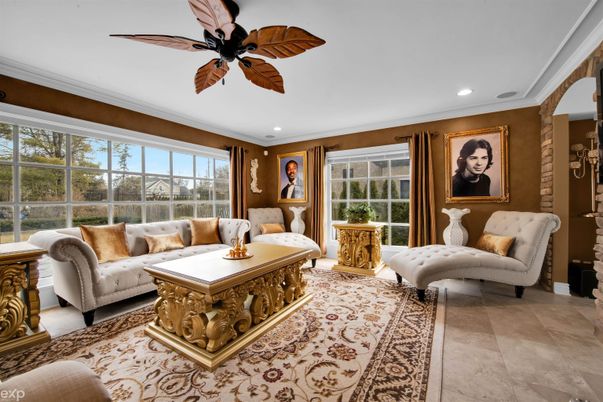 Interior, Living room, Recessed Lighting