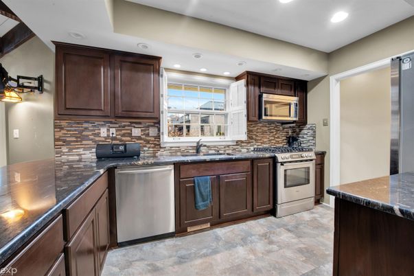 Interior, Kitchen, Recessed Lighting, Stainless Steel Appliances