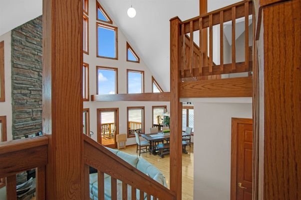 Interior, Stone Walls, Wooden Beams