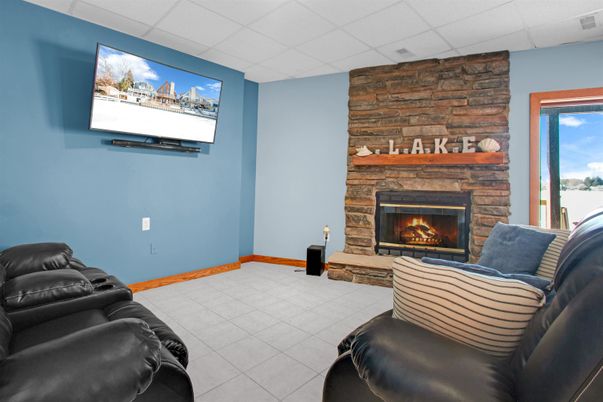 Fireplace, Interior, Living room, Stone Walls
