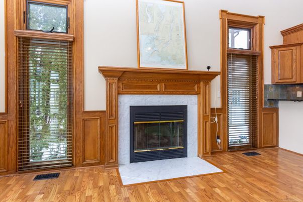 Fireplace, Interior, Wood Texture Flooring