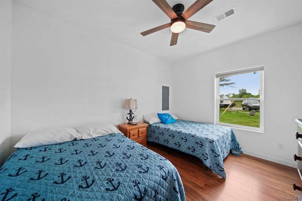 Bedroom, Interior, Wood Texture Flooring