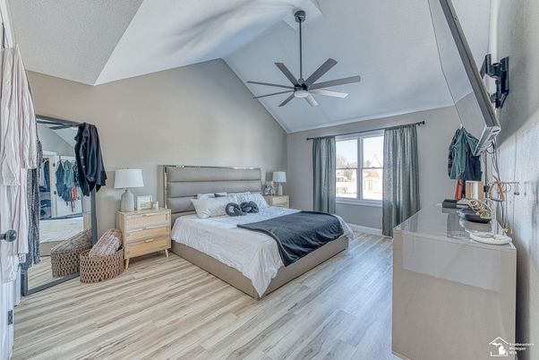 Bedroom, Interior, Wood Texture Flooring