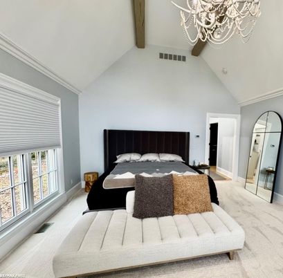 Bedroom, Interior, Wooden Beams
