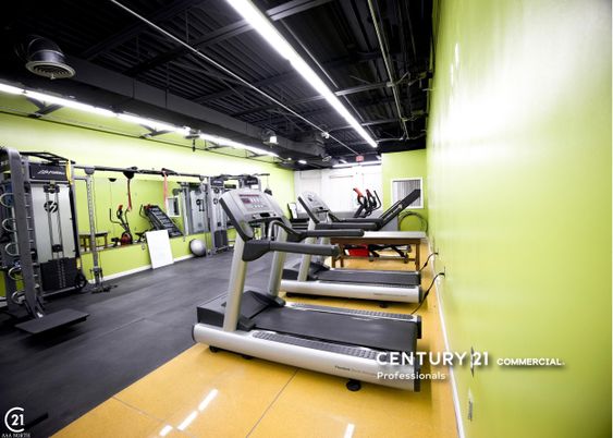 Fitness Equipment, Gym, Interior, Recessed Lighting