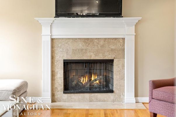 Fireplace, Interior, Wood Texture Flooring