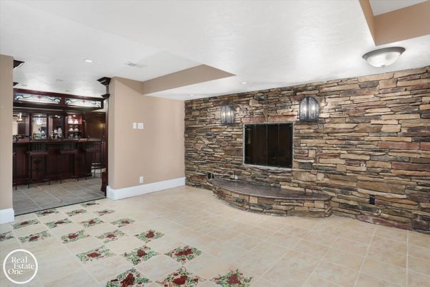 Interior, Recessed Lighting, Stone Walls