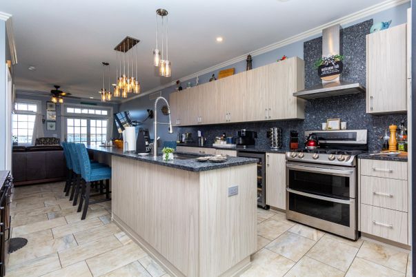 Interior, Kitchen, Pendant Lights, Recessed Lighting, Stainless Steel Appliances