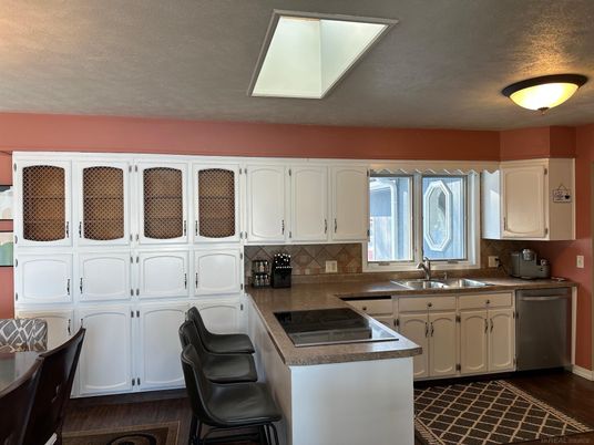 Interior, Kitchen, Wood Texture Flooring