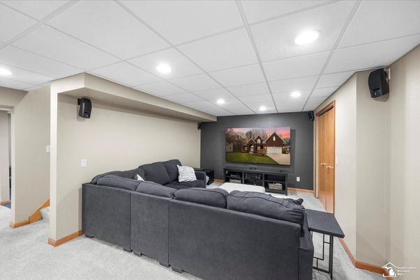 Interior, Living room, Recessed Lighting