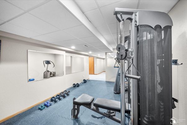 Fitness Equipment, Interior, Recessed Lighting