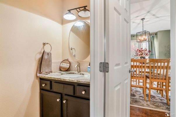 Bathroom, Chandelier, Interior, Pendant Lights, Wood Texture Flooring