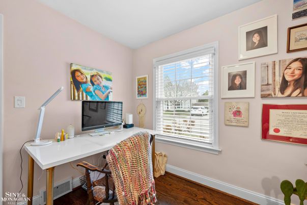 Home Office, Interior, Wood Texture Flooring