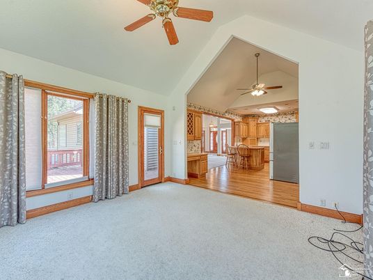Dining room, Empty room, Interior, Wood Texture Flooring