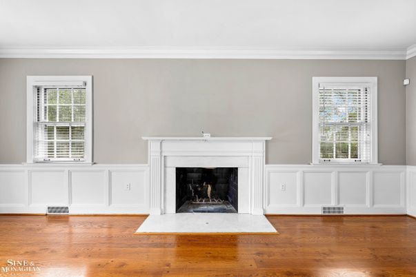 Fireplace, Interior, Wood Texture Flooring