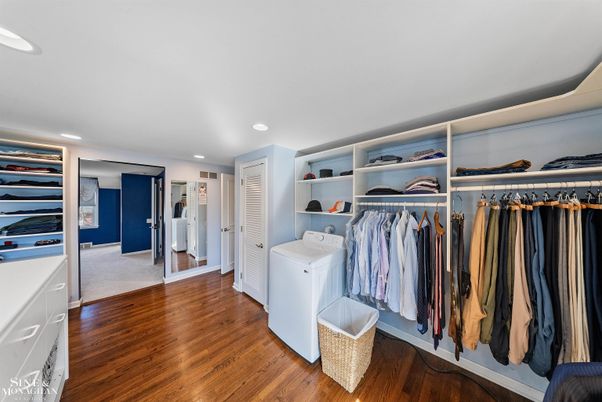 Interior, Recessed Lighting, Walk-in Closets, Wood Texture Flooring