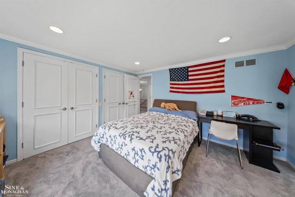 Bedroom, Home Office, Interior, Recessed Lighting