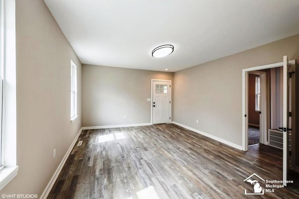 Empty room, Interior, Wood Texture Flooring