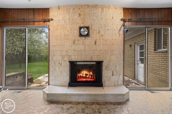 Fireplace, Interior, Stone Walls