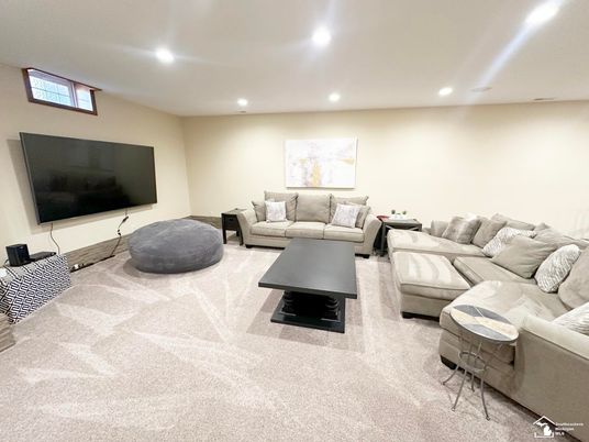 Interior, Living room, Recessed Lighting