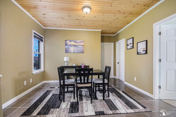 Dining room, Interior, Wooden Ceilings