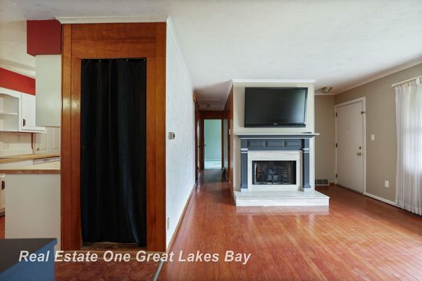Fireplace, Interior, Wood Texture Flooring