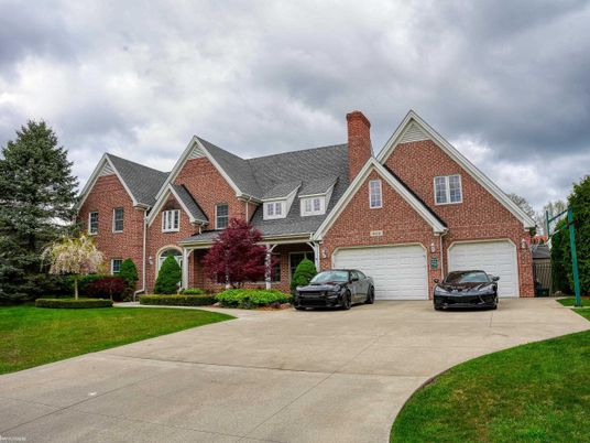 Attached, Exterior, Facade, Brick Facade, Tudor Revival