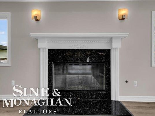 Fireplace, Interior, Wood Texture Flooring