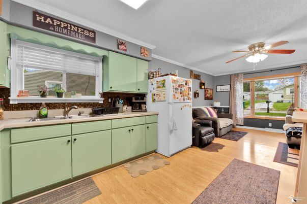 Interior, Kitchen, Wood Texture Flooring