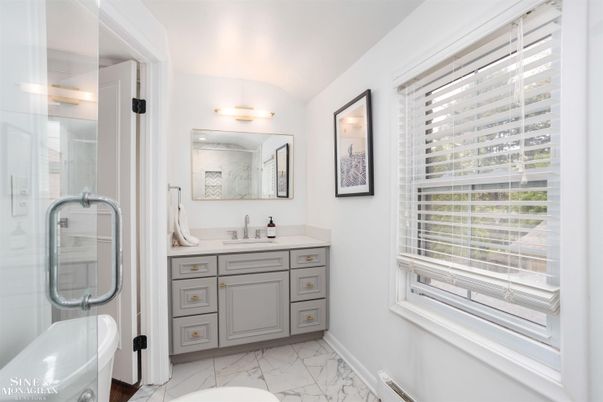 Bathroom, Glass Shower, Interior, Marble