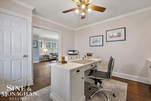 Home Office, Interior, Wood Texture Flooring