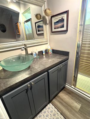 Bathroom, Interior, Wood Texture Flooring